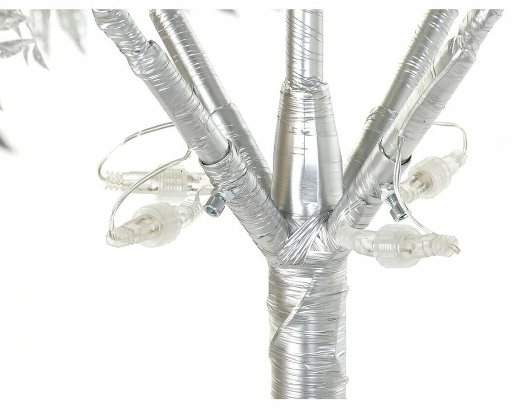 Χριστουγεννιάτικο δέντρο DKD Home Decor Λευκό Ασημί Μέταλλο Πλαστική ύλη 120 x 120 x 220 cm