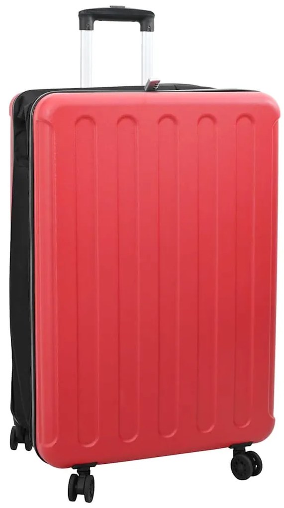 vidaXL Βαλίτσα με κλειδαριά Κόκκινο 50 x 30 x 76 εκ. ΑΒΣ Πλαστικό
