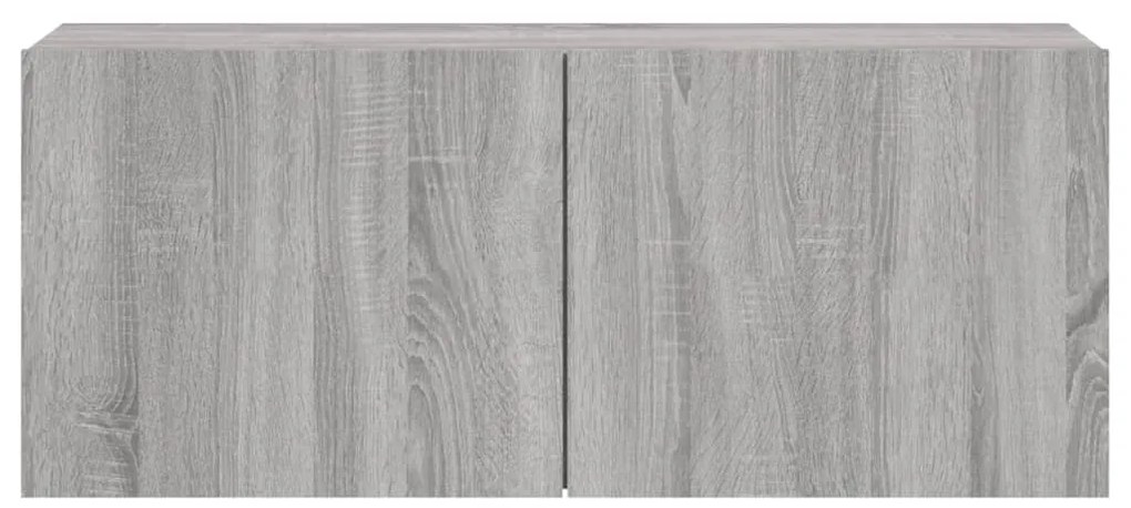 vidaXL Ντουλάπι Τοίχου Τηλεόρασης Γκρι Sonoma 100 x 30 x 41 εκ.