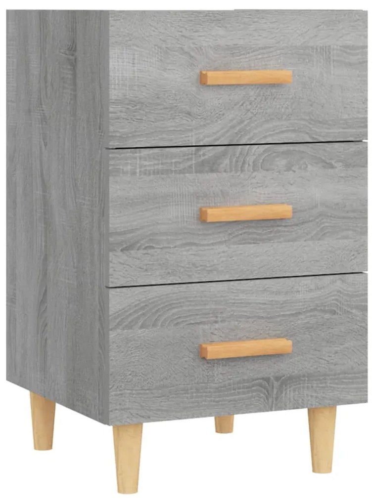 vidaXL Κομοδίνο Γκρι Sonoma 40 x 40 x 66 εκ. από Επεξεργασμένο Ξύλο