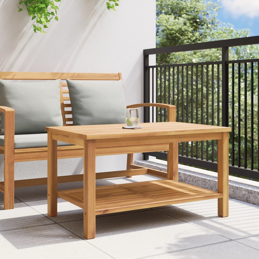 vidaXL Τραπεζάκι σαλονιού Καφέ 90 x 50 x 45 cm Μασίφ ξύλο teak