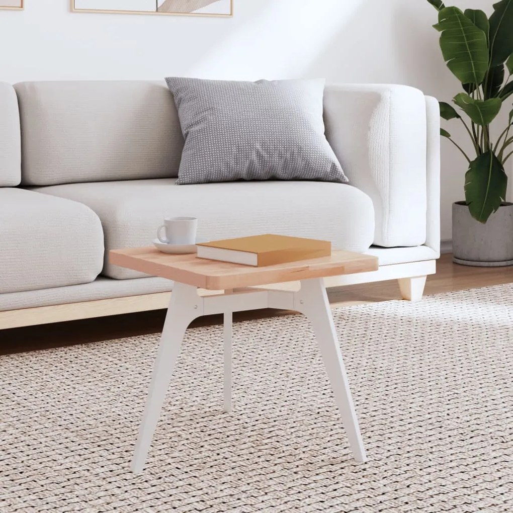 Επιφάνεια Τραπεζιού Τετράγωνη 40x40x2,5 εκ. Μασίφ Ξύλο Οξιάς