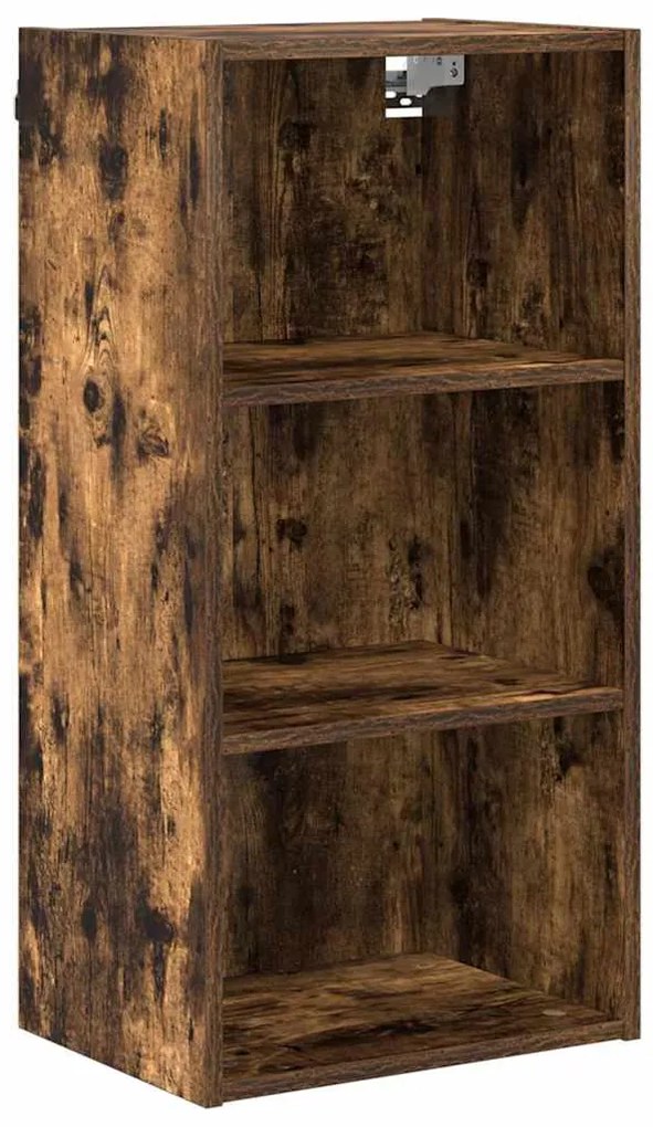 vidaXL Κρεμαστό ντουλάπι Καπνιστό Δρύς 40 x 29,5 x 80 εκ.