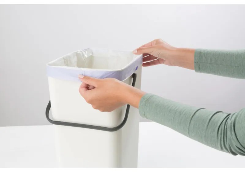Brabantia Sort&Go κάδος χωριστής συλλογής 648978, 16 l, Χειρολαβή, Επιτοίχιος, Σκούρο γκρι