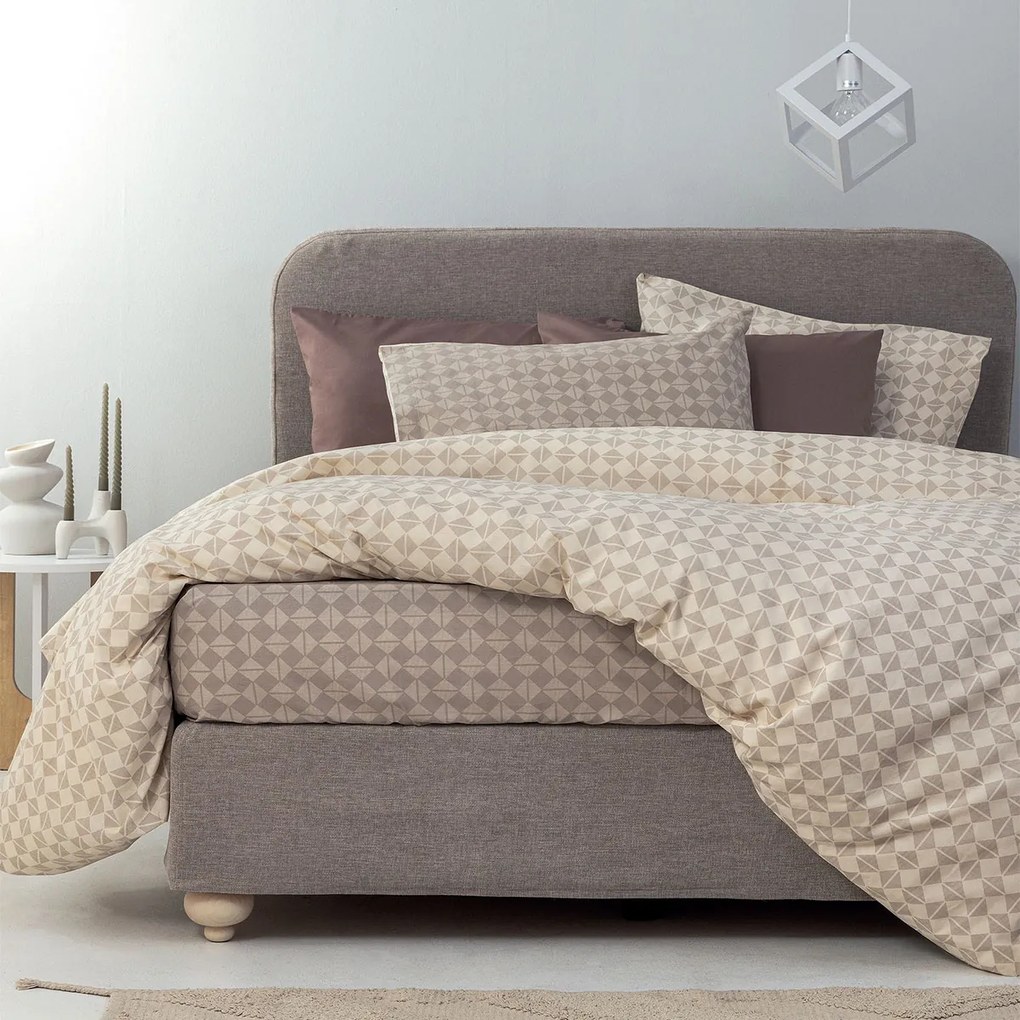 Σεντόνια Μονά (Σετ) Palamaiki Fashion FL6266 Εκρού,Μπεζ ΧΩΡΙΣ ΛΑΣΤΙΧΟ 170x260