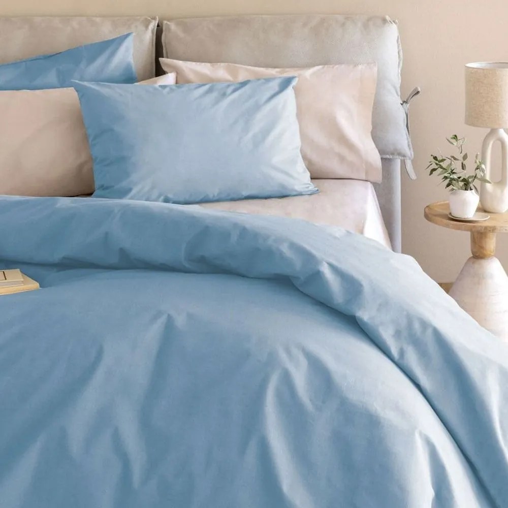 Σεντόνι Etoile/2 Με Λάστιχο Blue Palamaiki Μονό 110x232cm 100% Βαμβάκι