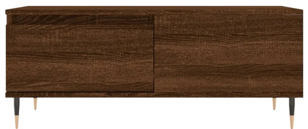 vidaXL Τραπεζάκι Σαλονιού Καφέ Δρυς 90x50x36,5 εκ. Επεξεργασμ. Ξύλο