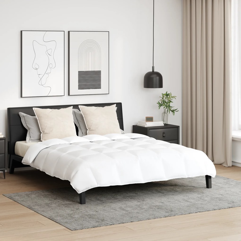 vidaXL Πάπλωμα Άλλο 3 pcs Λευκό 240 x 200 cm Πούπουλο