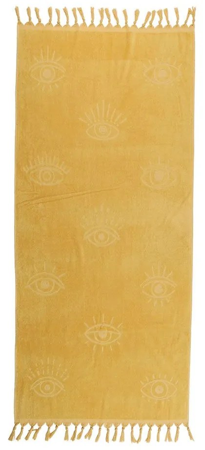 Πετσέτα Θαλάσσης - Παρεό Eyes One Me Yellow Nef-Nef Θαλάσσης 80x160cm 100% Cotton