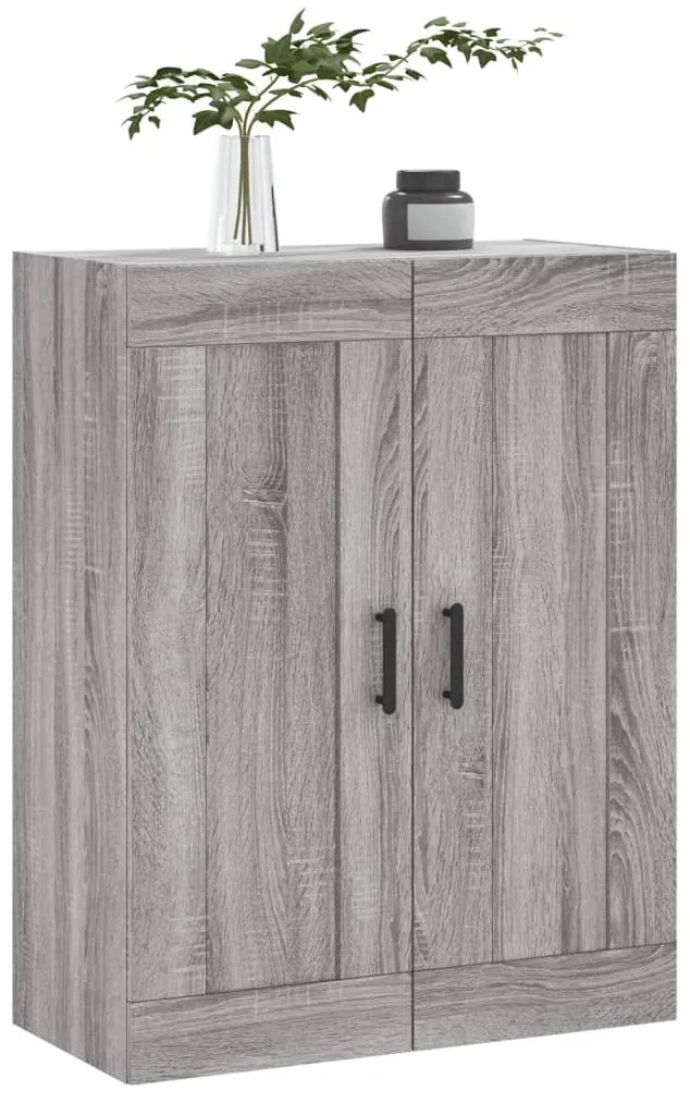 vidaXL Ντουλάπι Επιτοίχιο Γκρι Sonoma 69,5 x 34 x 90 εκ. Επεξεργ. Ξύλο