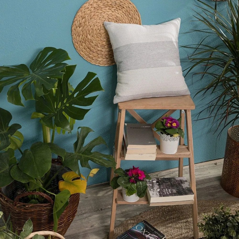 Μαξιλαροθήκη Διακοσμητική Gella 04 Grey Teoran 43X43 Cotton-Polyester
