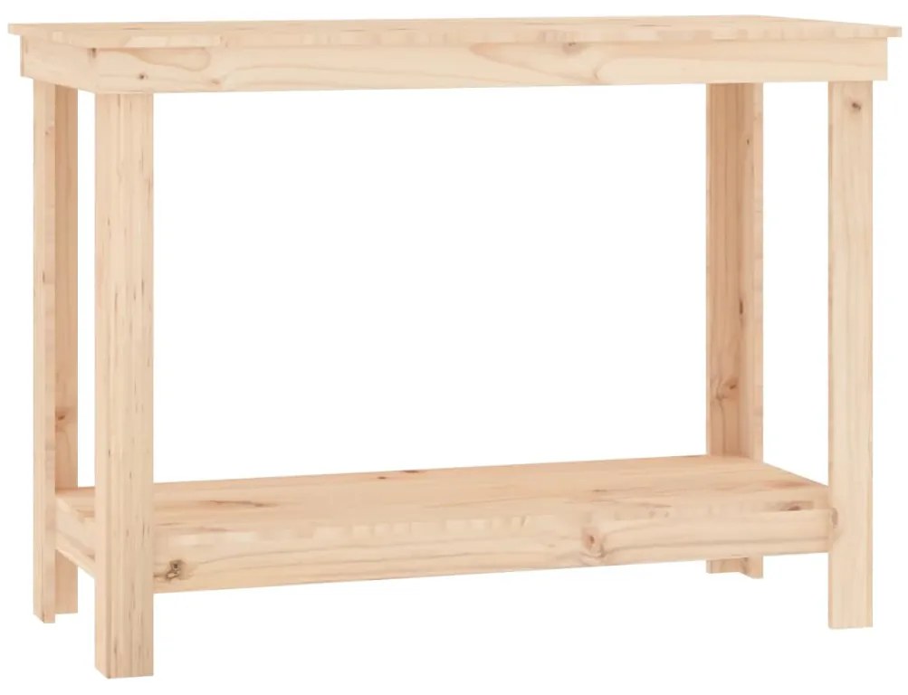 vidaXL Πάγκος Εργασίας 110 x 50 x 80 εκ. από Μασίφ Ξύλο Πεύκου
