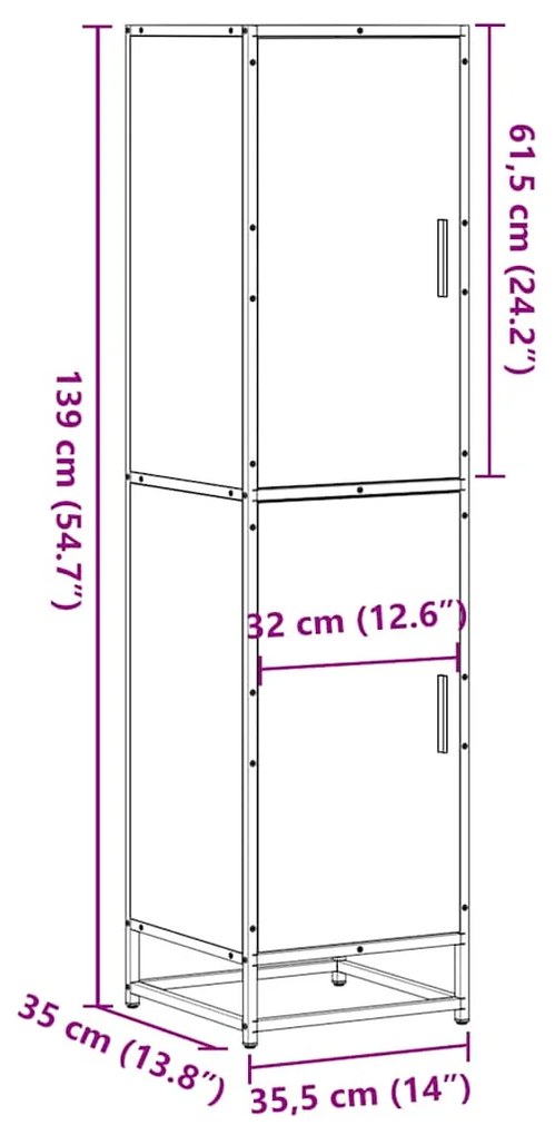 HIGHBOARD ΚΑΦΕ ΔΡΥΣ ΚΑΤΑΣΚΕΥΑΣΜΕΝΟ ΞΥΛΟ ΚΑΙ ΜΕΤΑΛΛΟ 849058