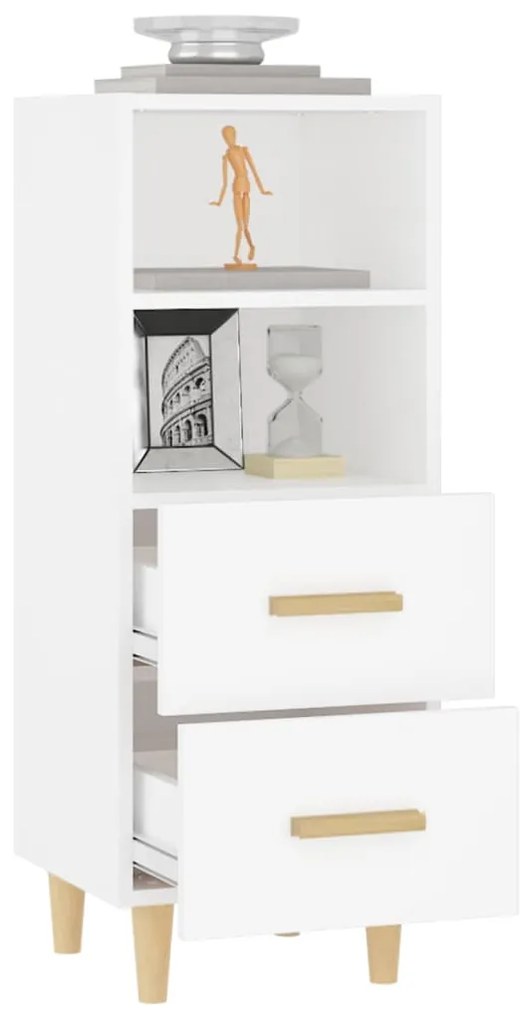 vidaXL Ντουλάπι Λευκό 34,5 x 34 x 90 εκ. από Επεξεργασμένο Ξύλο