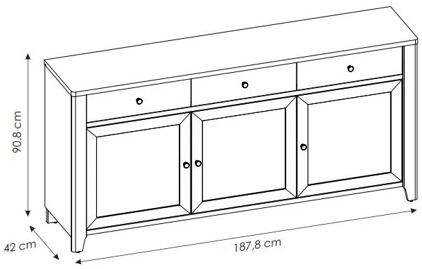 Μπουφές Nostice 3D3S