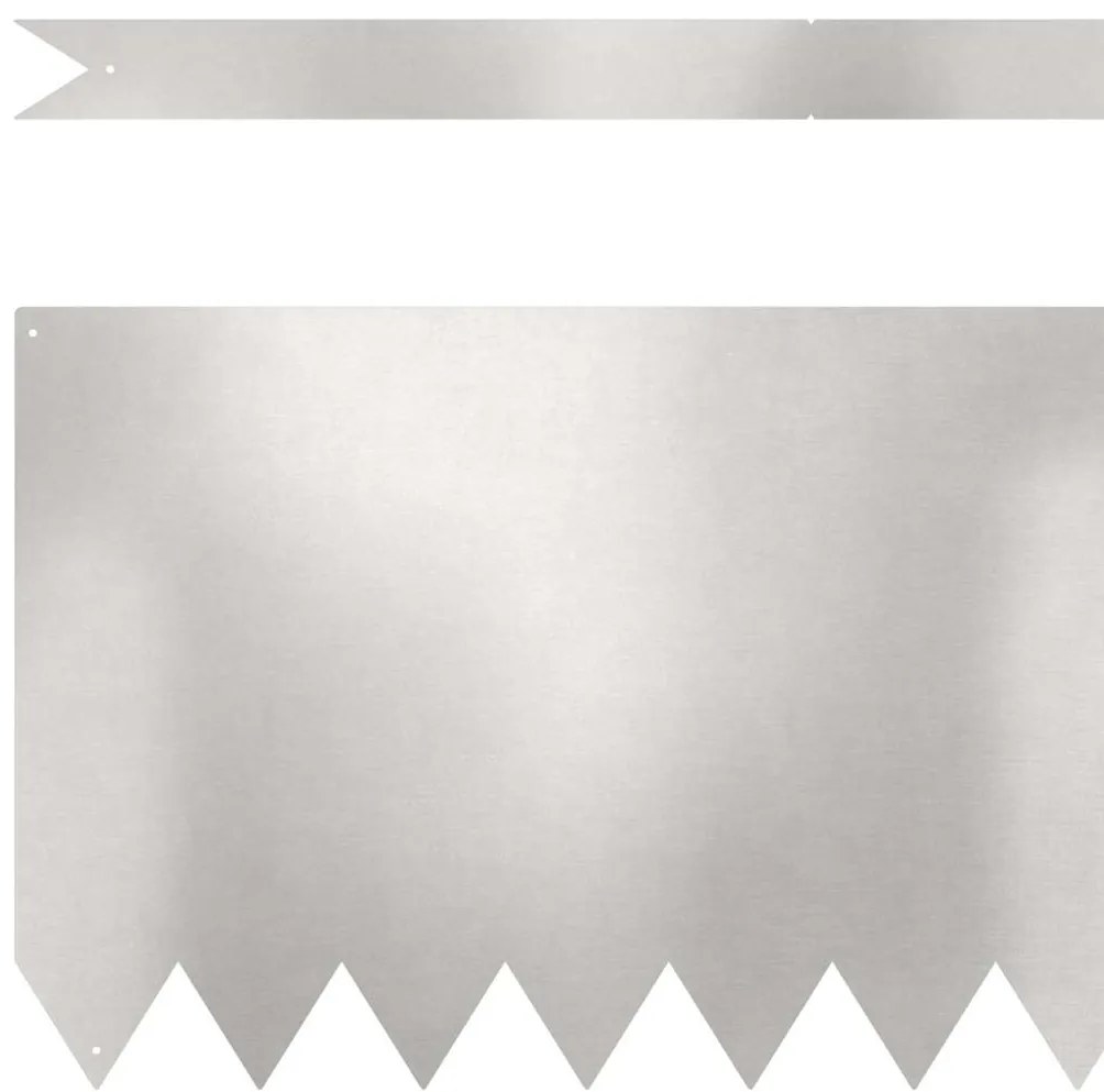 vidaXL Περιγράμματα γκαζόν 30 pcs Ασημί 100 x 0.5 x 30 εκ