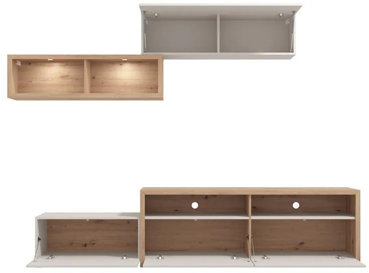 Σύνθεση σαλονιού AUREL Artisan oak - Cashmere 238x42x161εκ. 238x42x161 εκ.