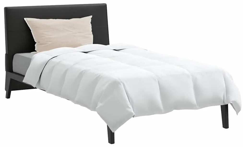 vidaXL Χειμερινό Παπλωματοθήκη με μαξιλάρι 2 pcs Λευκό Φτέρος