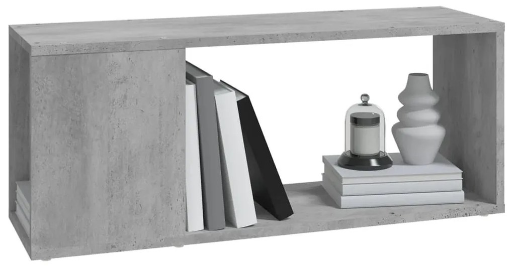 Έπιπλο Τηλεόρασης Γκρι Σκυροδέματος 80x24x32 εκ. Μοριοσανίδα - Γκρι