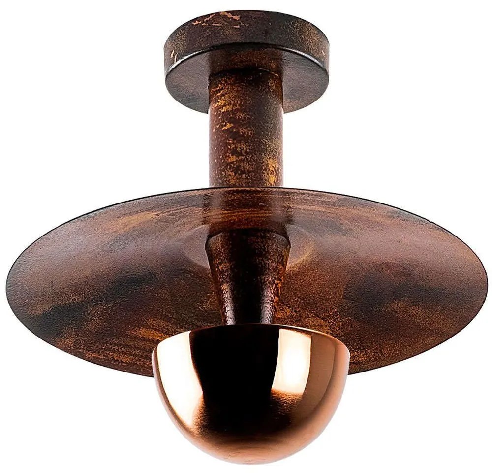 Φωτιστικό Οροφής - Πλαφονιέρα Kurt 942FLG2520 Φ28x26cm 1xG9 10W Copper Opviq