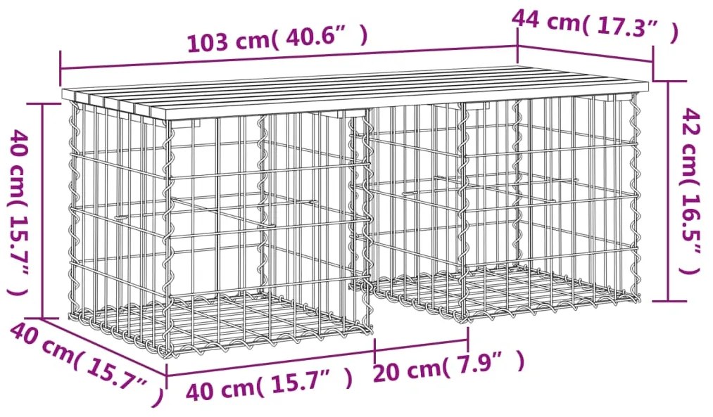 ΠΑΓΚΑΚΙ ΚΗΠΟΥ ΣΥΡΜΑΤΟΚΙΒΩΤΙΟ 103X44X42 ΕΚ. ΕΜΠΟΤ. ΞΥΛΟ ΠΕΥΚΟΥ 834340