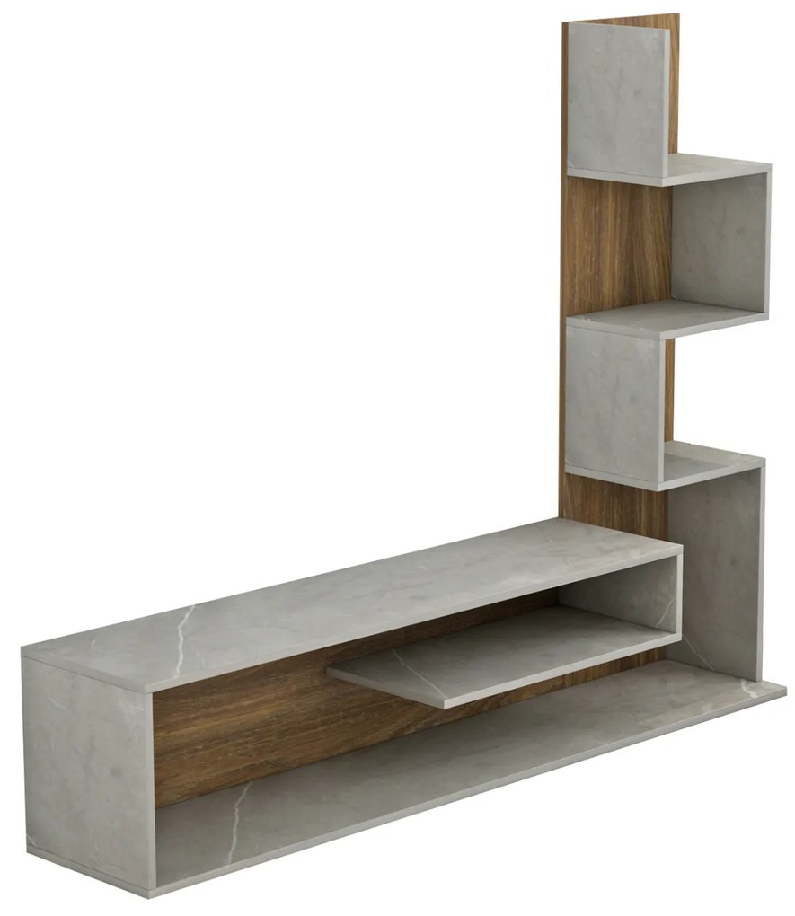 ΣΥΝΘΕΤΟ ΤΗΛΕΟΡΑΣΗΣ EDELIE HM8908.14 ΜΕΛΑΜΙΝΗ ΓΚΡΙ STONE TEXTURE-ΦΥΣΙΚΟ 150x29,5x120Υεκ. (1 Τεμμάχια)