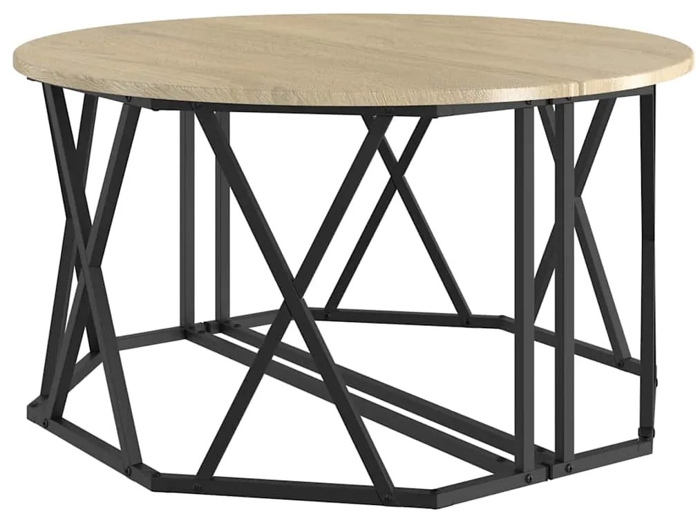 vidaXL Τραπεζάκι σαλονιού Sonoma Δρυς 80 x 80 x 42 cm
