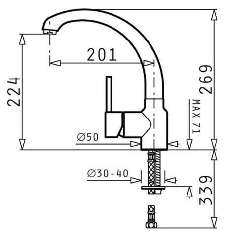 Μπαταρία κουζίνας Armonica Iron Grey