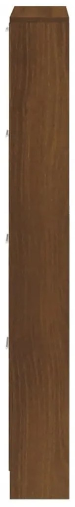 vidaXL Παπουτσοθήκη Καφέ Δρυς 59x17x150 εκ. από Επεξεργασμένο Ξύλο