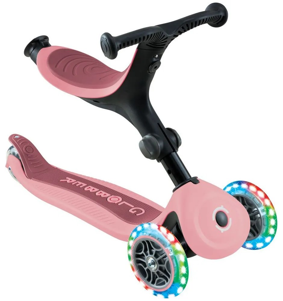 Globber Scooter Foldable Go.Up Active Lights 360 Pink