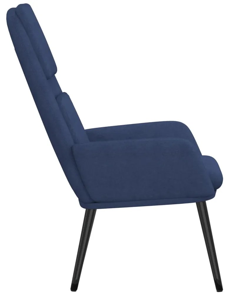 vidaXL Πολυθρόνα Relax Μπλε Υφασμάτινη