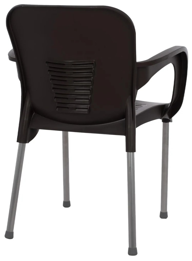 ΠΟΛΥΘΡΟΝΑ ΠΟΛΥΠΡΟΠΥΛΕΝΙΟΥ RECYCLED KAREK  ΚΑΦΕ ΧΡΩΜΑ 59x58x81Y εκ. 59x58x81 εκ.