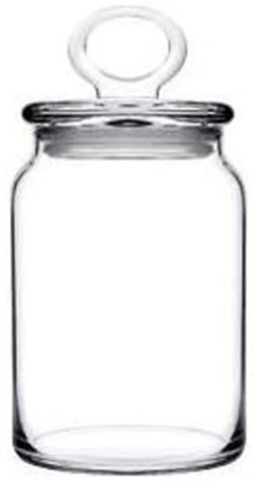 Βάζο Αποθήκευσης Kitchen SP96762G1 Φ8x14cm 860ml Clear Espiel Glass