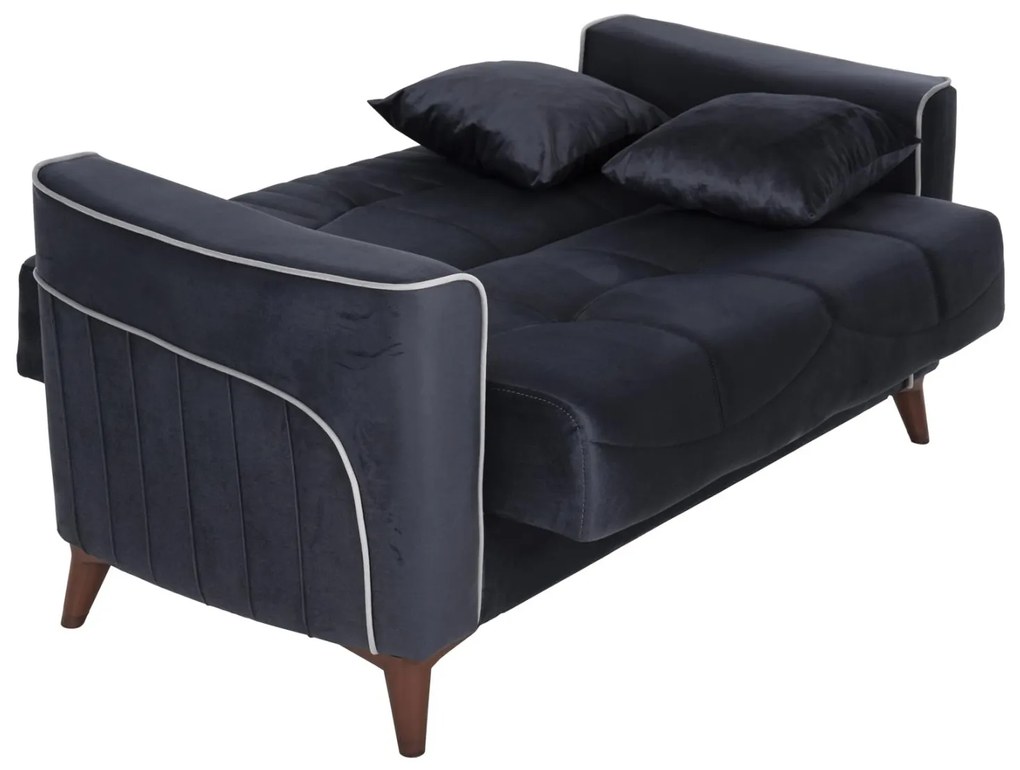 Καναπές - Κρεβάτι Portman 2θέσιος Γκρί - Μπλέ 158x86x90Υ εκ. 158x86x90 εκ.