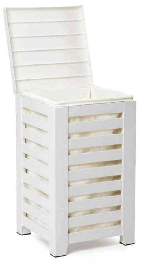 Καλάθι Απλύτων Lombok 55Lt 06728.002 34x34x58cm White Plastic
