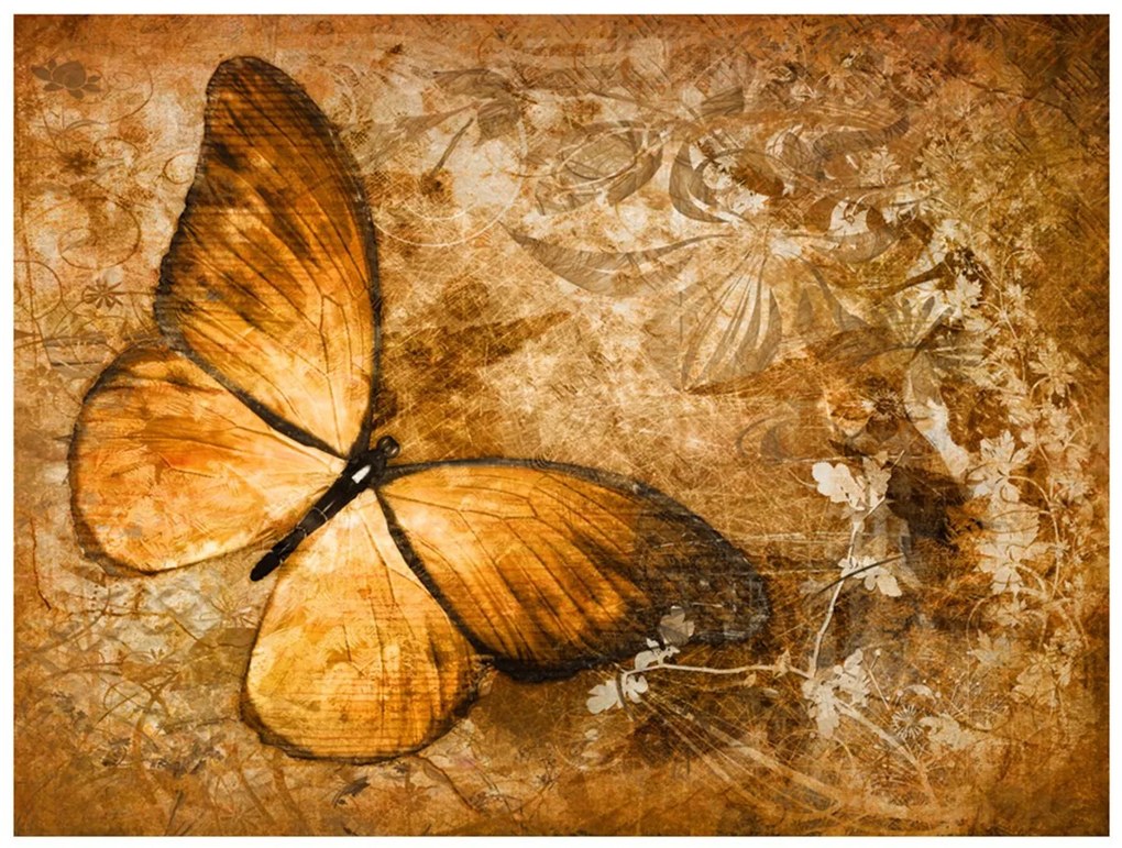 Φωτοταπετσαρία - butterfly (sepia) 250x193