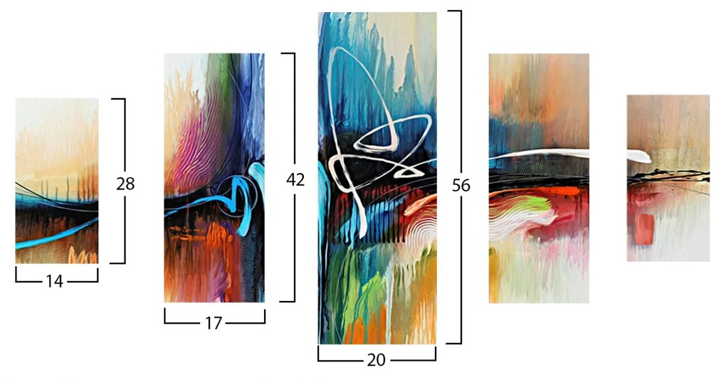 ΠΙΝΑΚΑΣ ΠΕΝΤΑΠΤΥΧΟ MDF 82Χ56x3 HM7207.02