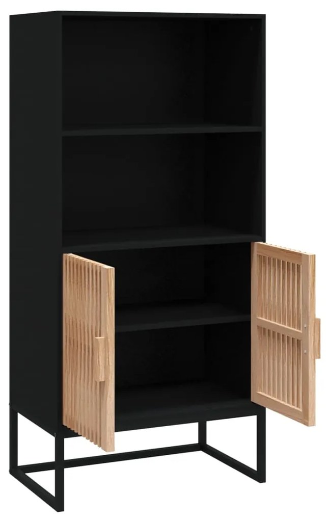 vidaXL Ντουλάπι Μαύρο 60 x 35 x 125 εκ. από Επεξεργασμένο Ξύλο