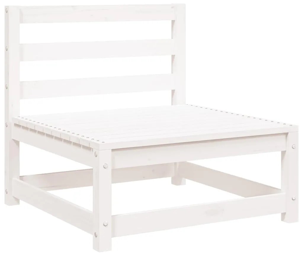 vidaXL Καναπέδες Κήπου Μεσαίοι 2 τεμ. Ξύλο Πεύκου με Ανθρακί Μαξιλάρια