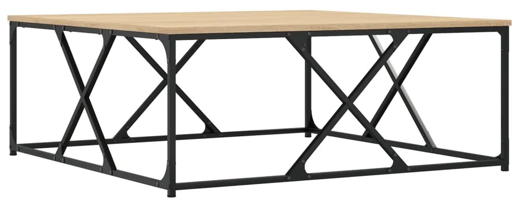 vidaXL Τραπεζάκι Σαλονιού Sonoma Δρυς 100x100x40 εκ Επεξεργασμένο Ξύλο