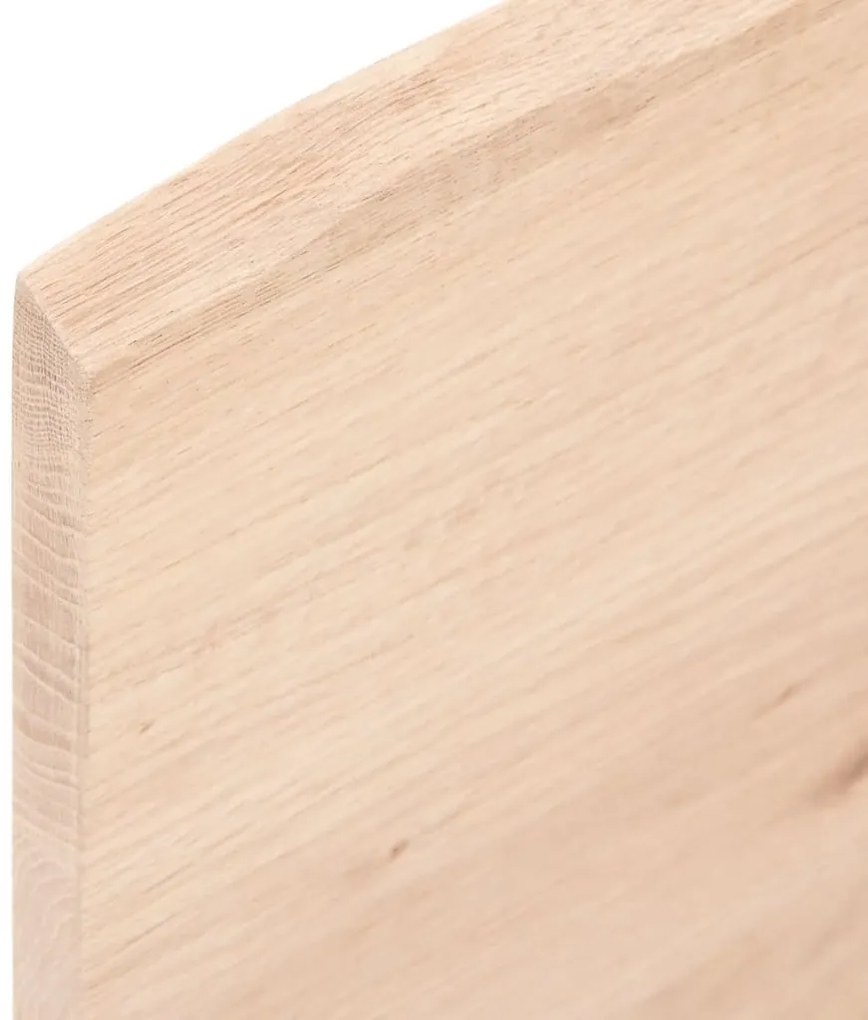 vidaXL Επιφάνεια Τραπεζιού 60x60x2 εκ. Ακατέργαστο Μασίφ Ξύλο Δρυός