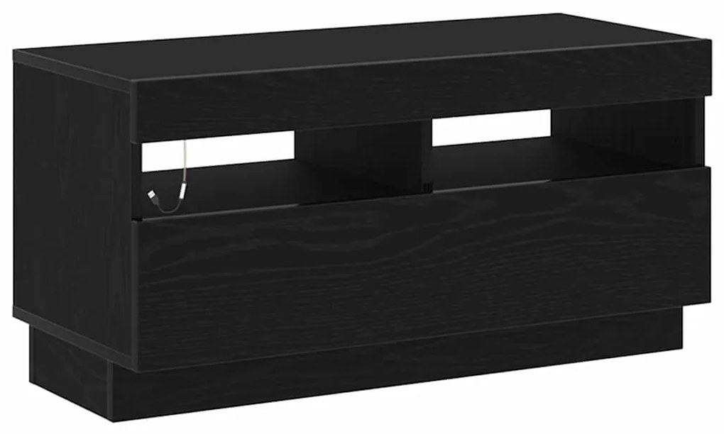 vidaXL Ντουλάπι TV 3 pcs Μαύρο 260 x 35 x 40 εκ Επεξεργασμένο ξύλο