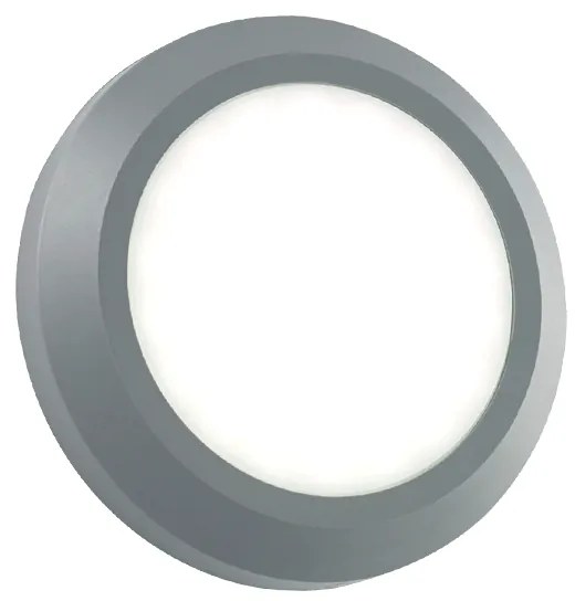 LED WALL ROUND LUMINAIRE GREY 230V AC IP65 4W 3000K 310LM RA80 - SLIM01N - SLIM01N