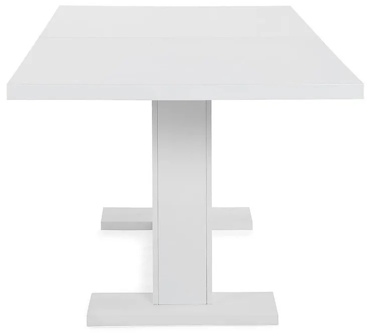 Τραπέζι Scandinavian Choice 524, Άσπρο, 75x90x180cm, Επιμήκυνση, Ινοσανίδες μέσης πυκνότητας