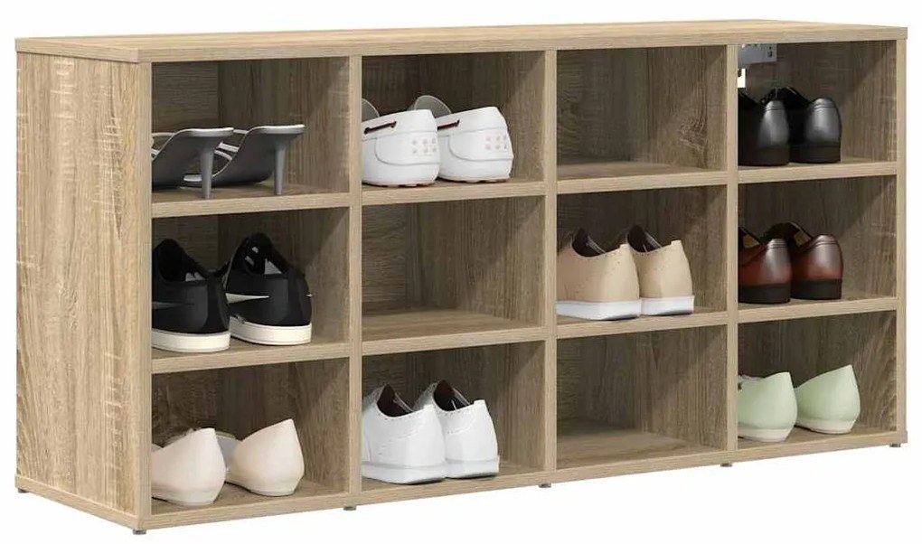 vidaXL Παπουτσοθήκη Sonoma Δρυς 103 x 30 x 51 εκ. Επεξεργασμένο ξύλο