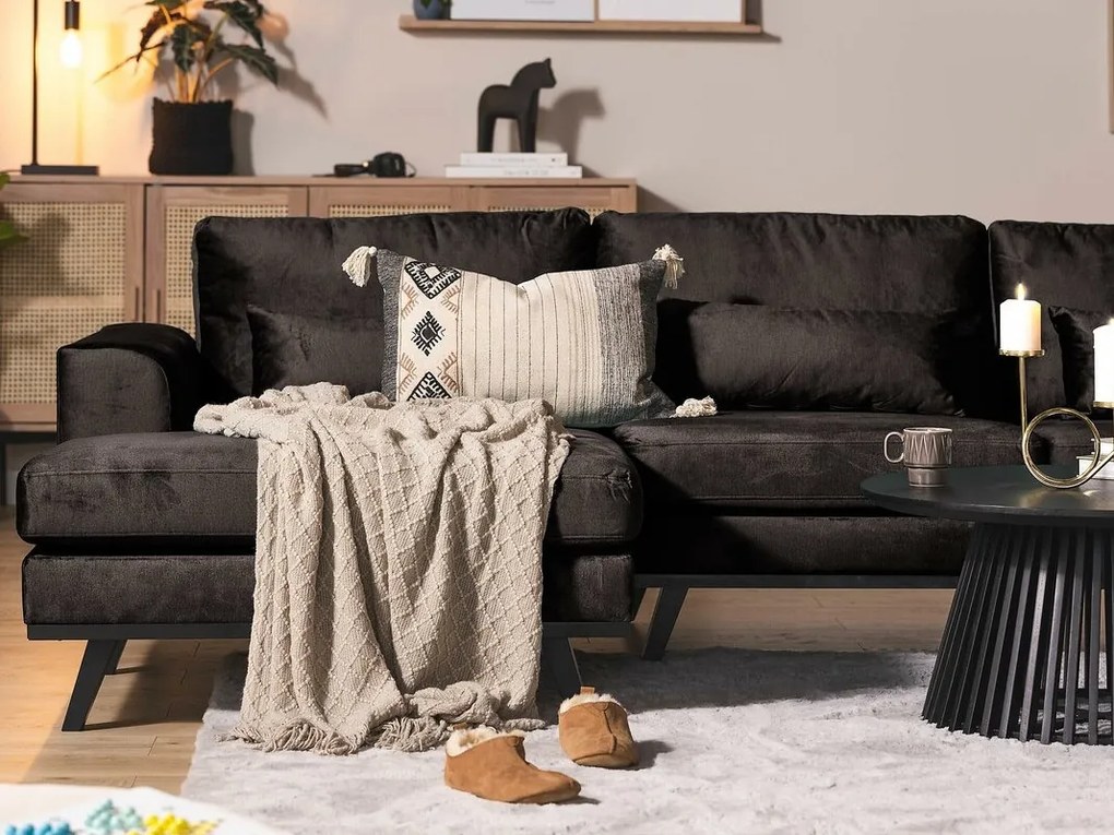 Γωνιακός Καναπές Seattle K101, Γκρι, 351x202x85cm, Πόδια: Ξύλο, Ξύλο: Πεύκο | Epipla1.gr