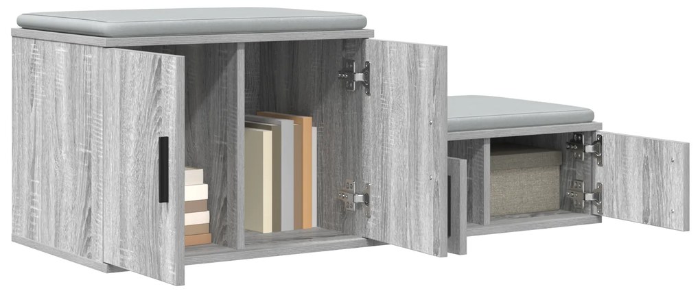 vidaXL Ντουλάπα Αποθήκευσης Γκρι Sonoma 108x41x40 εκ. Επεξεργασμένο ξύλο