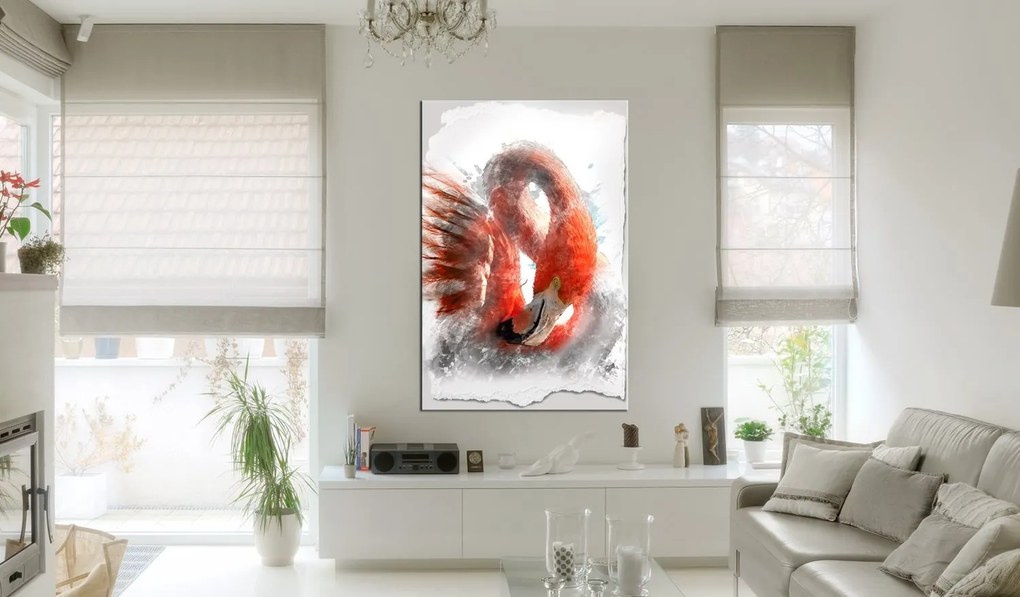 Πίνακας - Red Flamingo 60x90