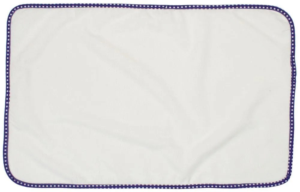 DIMcol Σελτεδάκι Αδιάβροχο bebe 133 Πουά 67X90 Λευκό/Μωβ Cotton 100% 31120405003