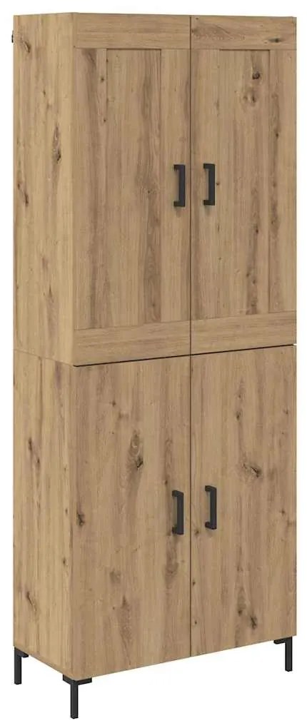 vidaXL Highboard 2 pcs Artisan Oak Επεξεργασμένο ξύλο